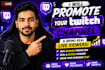 promote your youtube or twitch live stream using ads and SEO strategy
