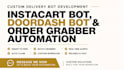 develop instacart bot, doordash bot and order grabber bot