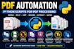 automate PDF files using python scripts