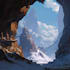 create dark, background, environment concept art, landscape