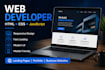 build a responsive HTML CSS javascript website