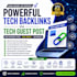 get powerful tech backlinks from trusted tech guest post sites
