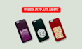 create custom typography phone case design