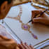 do a quick jewelry design concept sketch