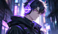 create a cinematic, edgy cyberpunk gaming avatar