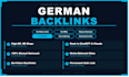 build high DR german backlinks from real de blogs