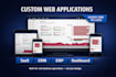 develop a custom web application