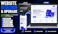redesign and upgrade your website with modern features