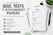 create professional quizzes,test and assessment papers