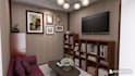 do realistic 3d interior design  condo living room