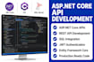 develop asp net core rest API backend