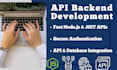 build secure rest API or graphql backend in node js and c