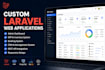 build custom laravel web applications and admin dashboards
