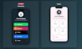 custom HTML CSS social link portfolio dark