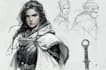 sketch fantasy character concept art