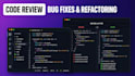 review, refactor, and fix bugs in your nodejs or react code