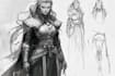 fantasy character sketch in unique style