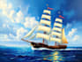 create ship oil painting for you