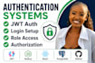 build jwt authentication, oauth and secure user authentication for node js