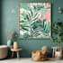 design abstract printable tropical palm leaf wall art