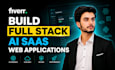 build full stack ai saas web applications in react python and node js