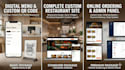 design a professional restaurant website with digital menu