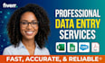 do data entry in excel