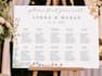 design wedding seating chart, seating plan and welcome board