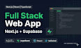 build a full stack web app with its backend