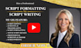do movie script editing, script formatting, script proofreading, screenplay edit