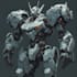 illustrate high quality futuristic mecha designs