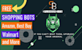 build amazon bot, walmart, ebay bot, , bestbuy bot, pokemon bot, popmart bot