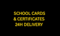 design premium school cards, certificates and posters in 24 hours
