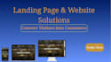develop a fast and responsive landing page