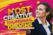 design the best youtube thumbnail
