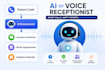 create ai receptionist, ai calling agent , call answering, booking, support
