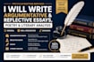write argumentative and reflective essays, poetry and literary analysis