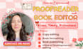 proofread developmental edit format romance fantasy fiction nonfiction memoir