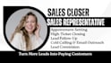 be b2b sales closer sdr sales commission based salesperson sales representative