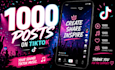 post on tiktok using your sound, music for viral exposure