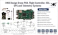 design drone pcb flight controller esc gps telemetry system