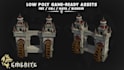 create low poly 3d game assets and props for your game