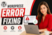 troubleshoot and fix wordpress website problems