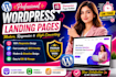 design a responsive word press website using elementor