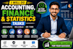 do accounting, finance and statistics tasks