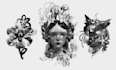 create a unique surreal dark illustrative tattoo design