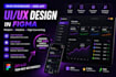 do ui ux design, web app design, saas dashboard design in figma