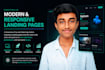 create a high quality portfolio page and landing page