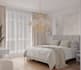 3d visualization of a bedroom