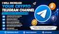 increase your crypto telegram channel to targeted audience